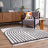 Alfombra de felpa negra con arcoíris de Bauer - Ofertas especiales