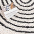 Alfombra de felpa negra con arcoíris de Bauer - Ofertas especiales