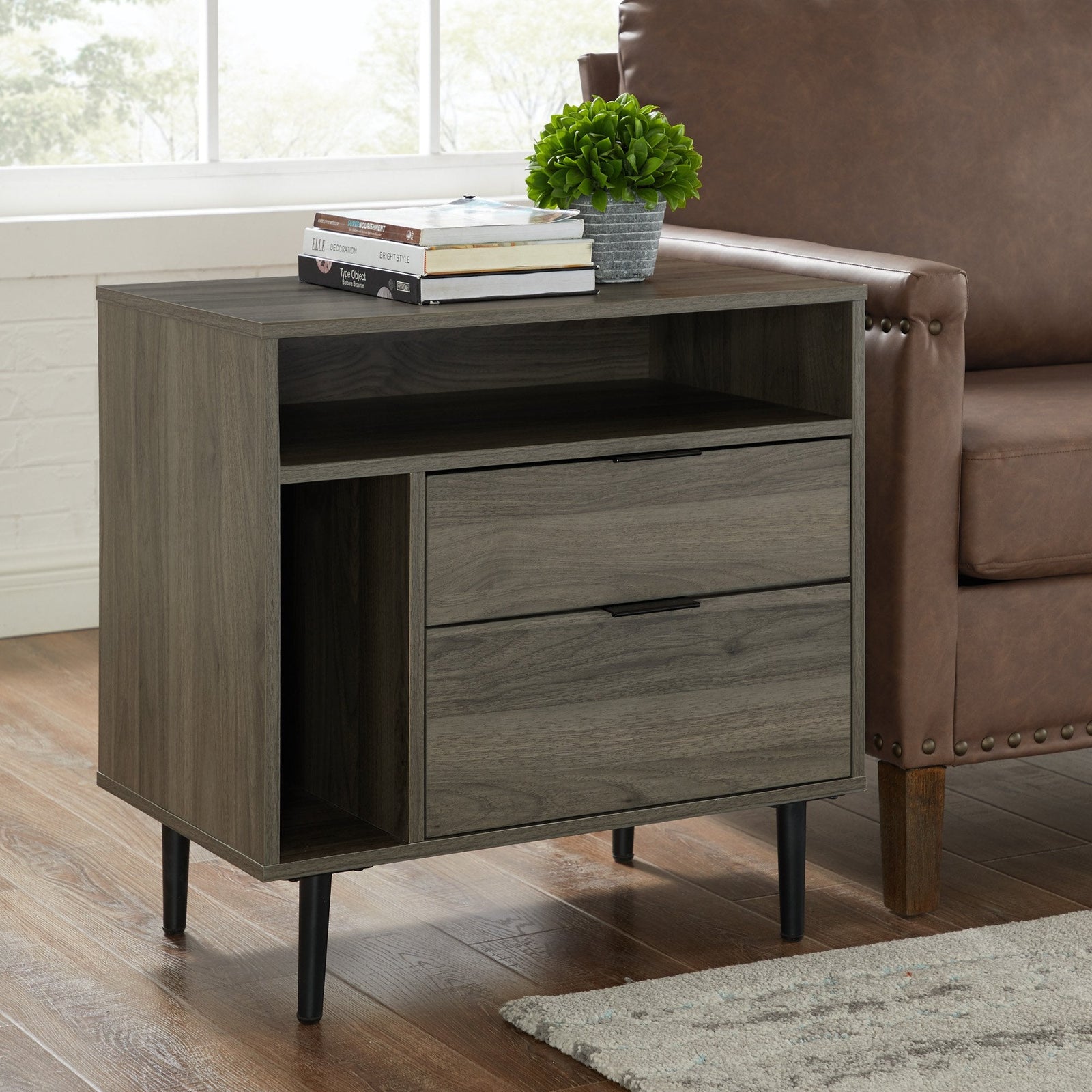 Mesita de noche/mesa auxiliar Lincoln