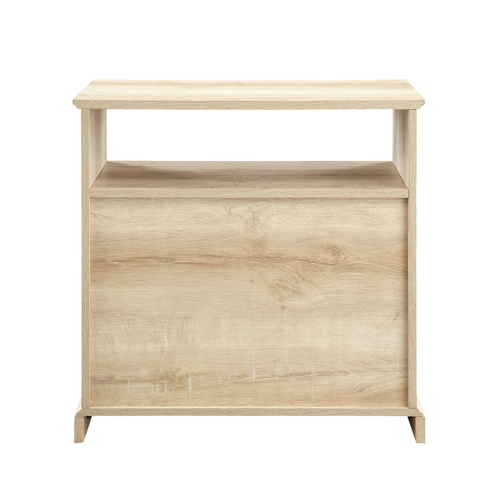 Mesita de noche/mesa auxiliar clásica de dos cajones Clyde