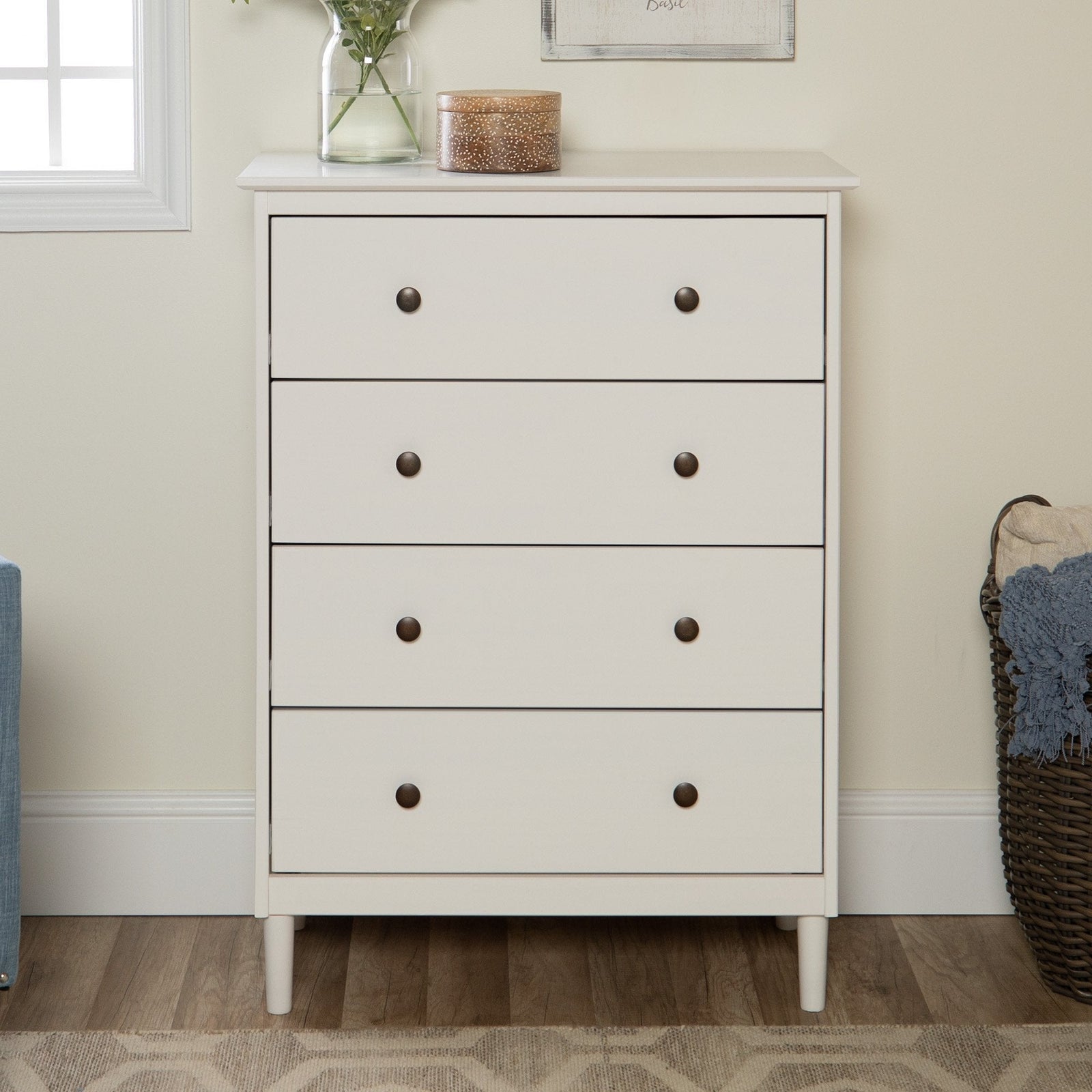 Cómoda de transición de madera maciza Spencer