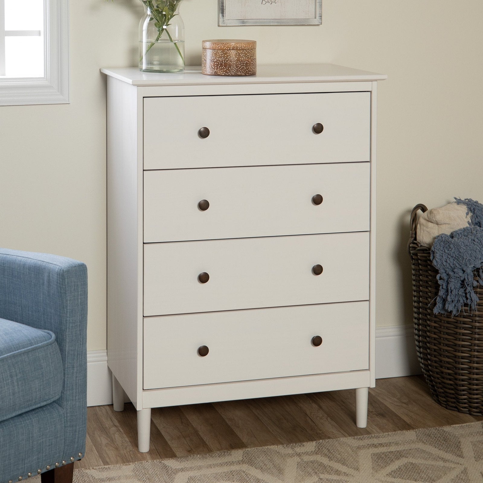 Cómoda de transición de madera maciza Spencer