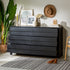 Cómoda Priya de madera maciza con 6 cajones