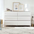 Cómoda Priya de madera maciza con 6 cajones