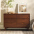 Cómoda moderna de mediados de siglo de madera maciza de Sloane