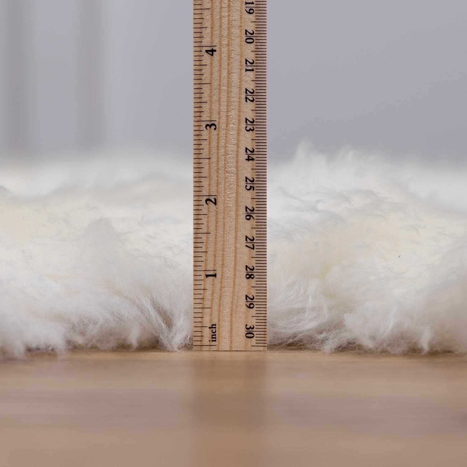 Alfombra de piel de oveja suave blanca de primera calidad