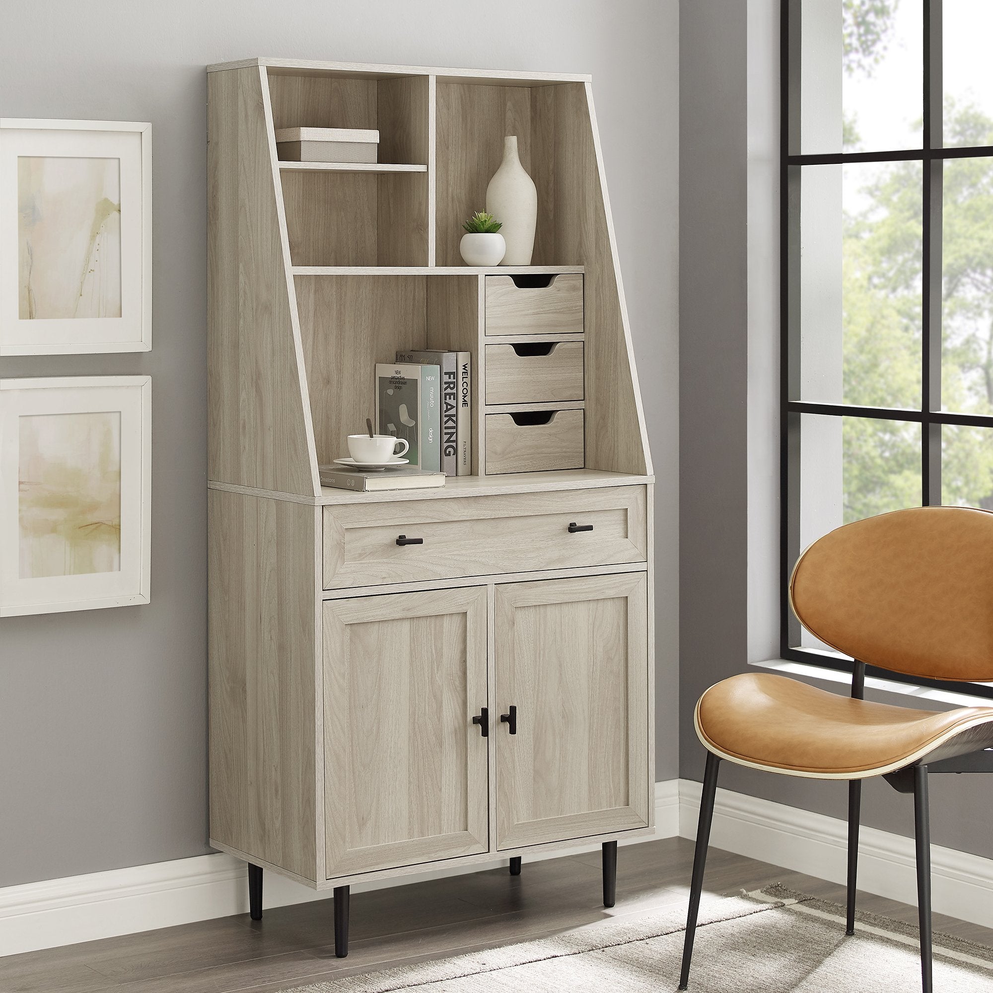 Belfast Storage Desk and Hutch