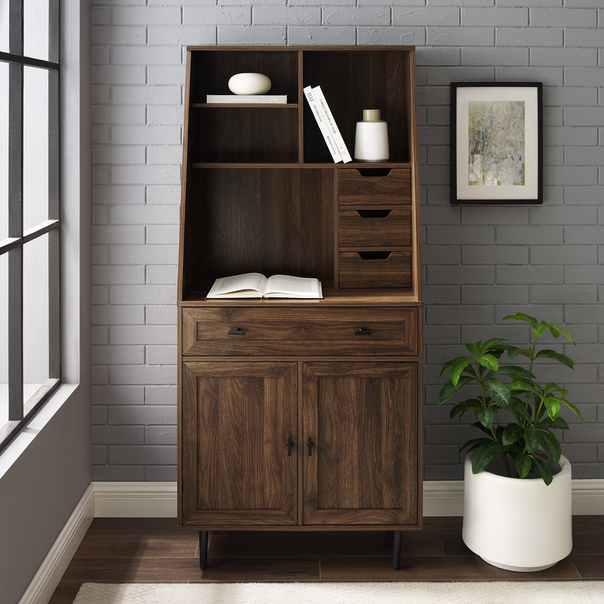 Belfast Storage Desk and Hutch