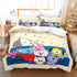 Juego de cama BT21 con funda de edredón y relleno