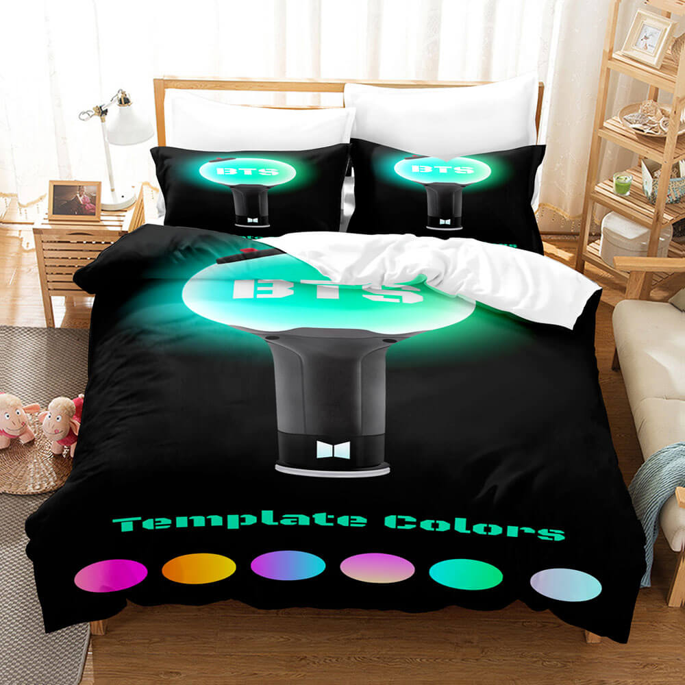 BTS Cosplay 3 Piece Bedding Sets Quilt Cover Without Filler
