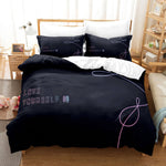 BTS Cosplay 3 Piece Bedding Sets Quilt Cover Without Filler