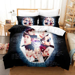 BTS Cosplay 3 Piece Bedding Sets Quilt Cover Without Filler