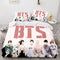 BTS Cosplay 3 Piece Bedding Sets Quilt Cover Without Filler