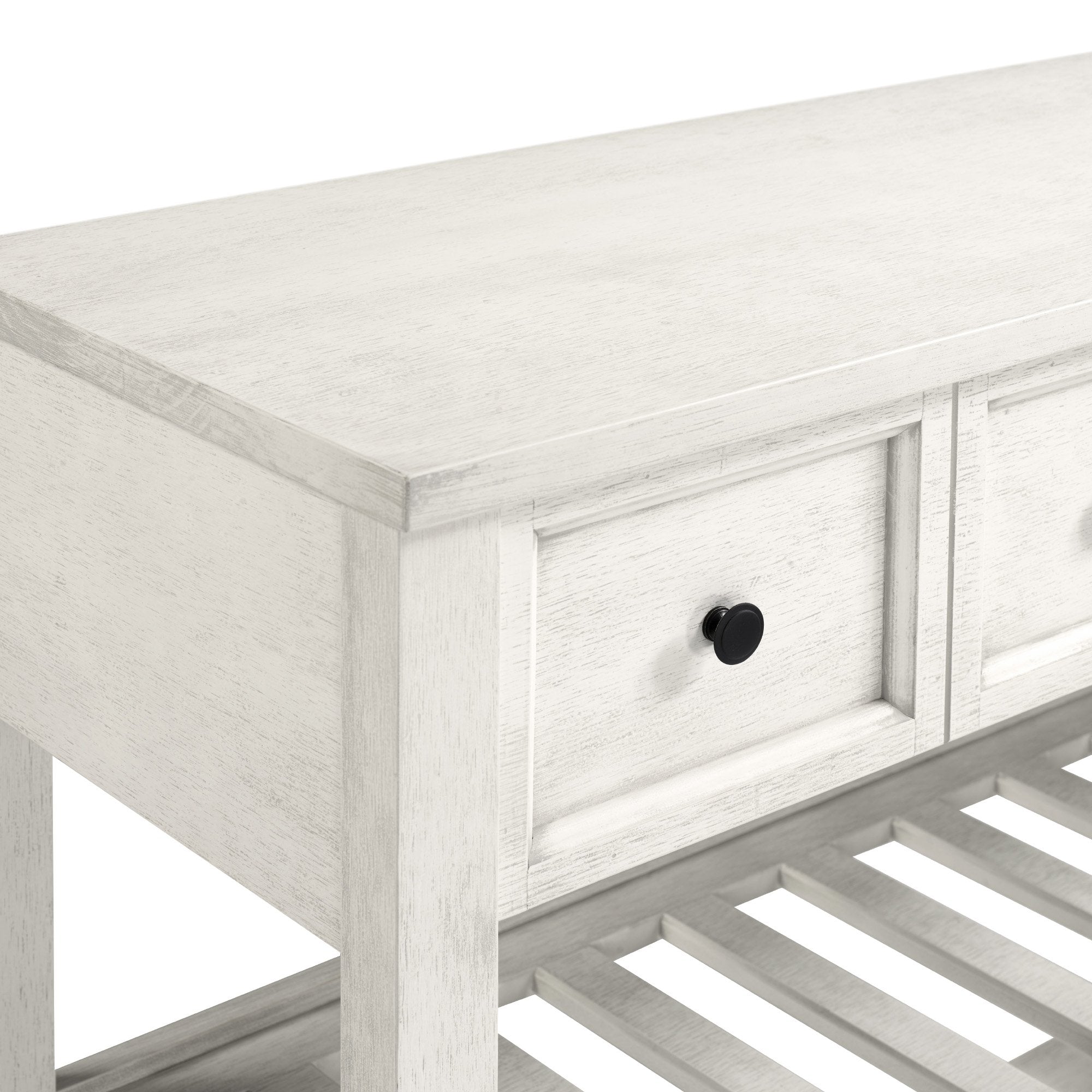 Barra tipo buffet Hank con estante para vinos