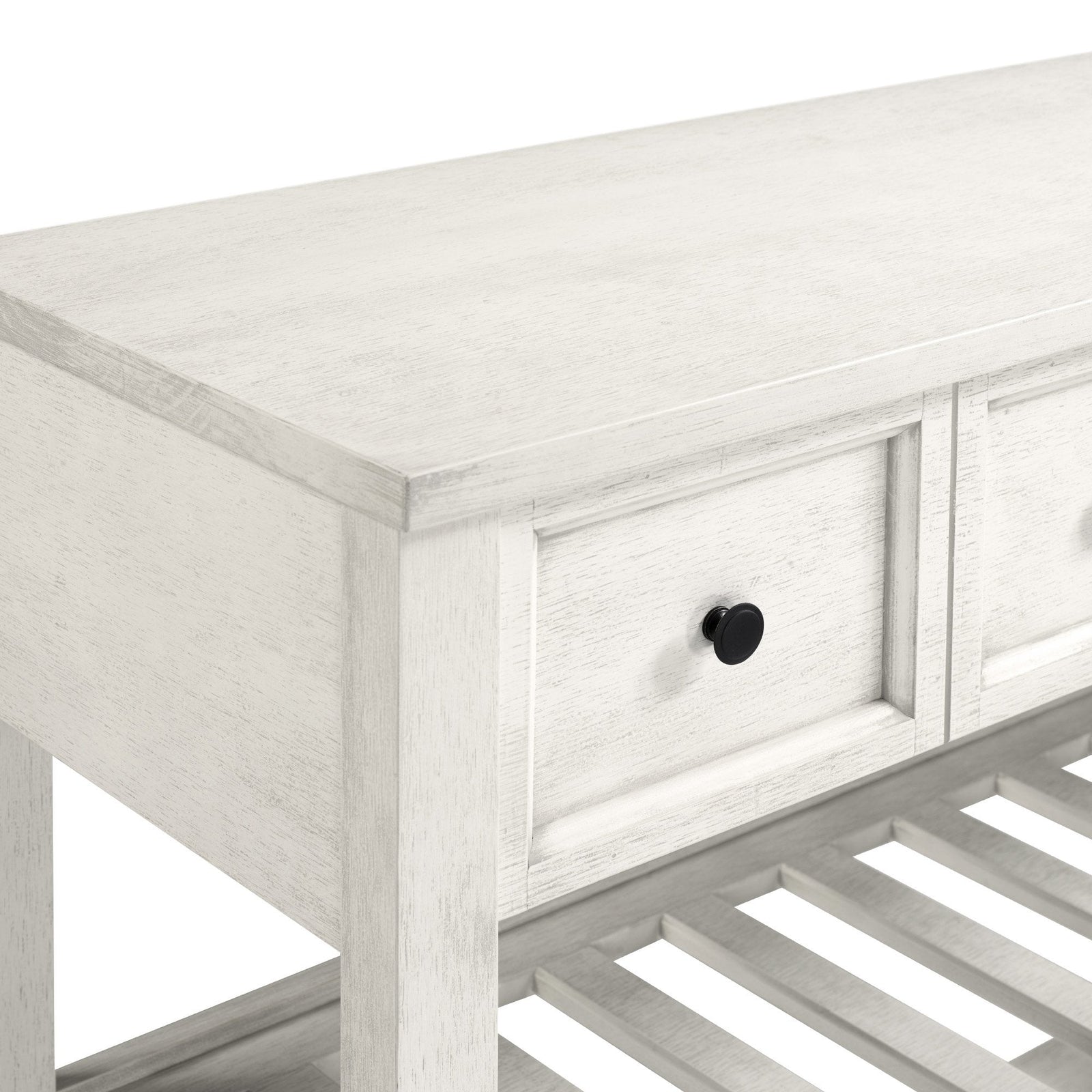 Barra tipo buffet Hank con estante para vinos