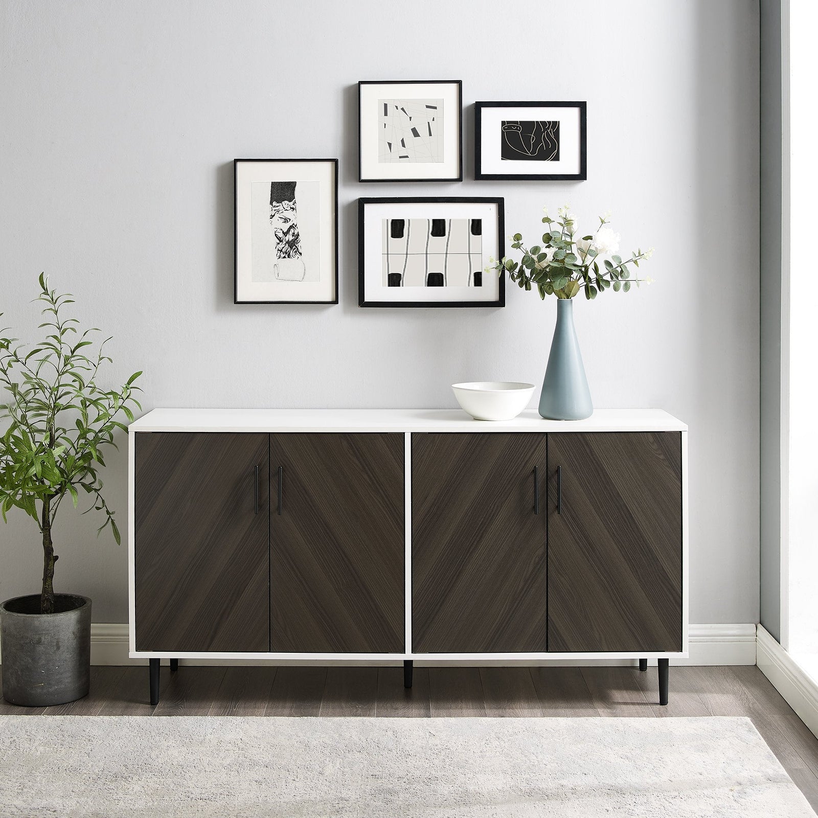 Aparador tipo buffet/mueble de TV Bookmatch Hampton