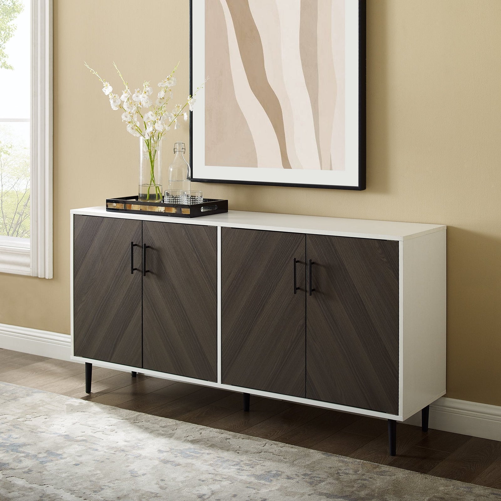 Aparador tipo buffet/mueble de TV Bookmatch Hampton