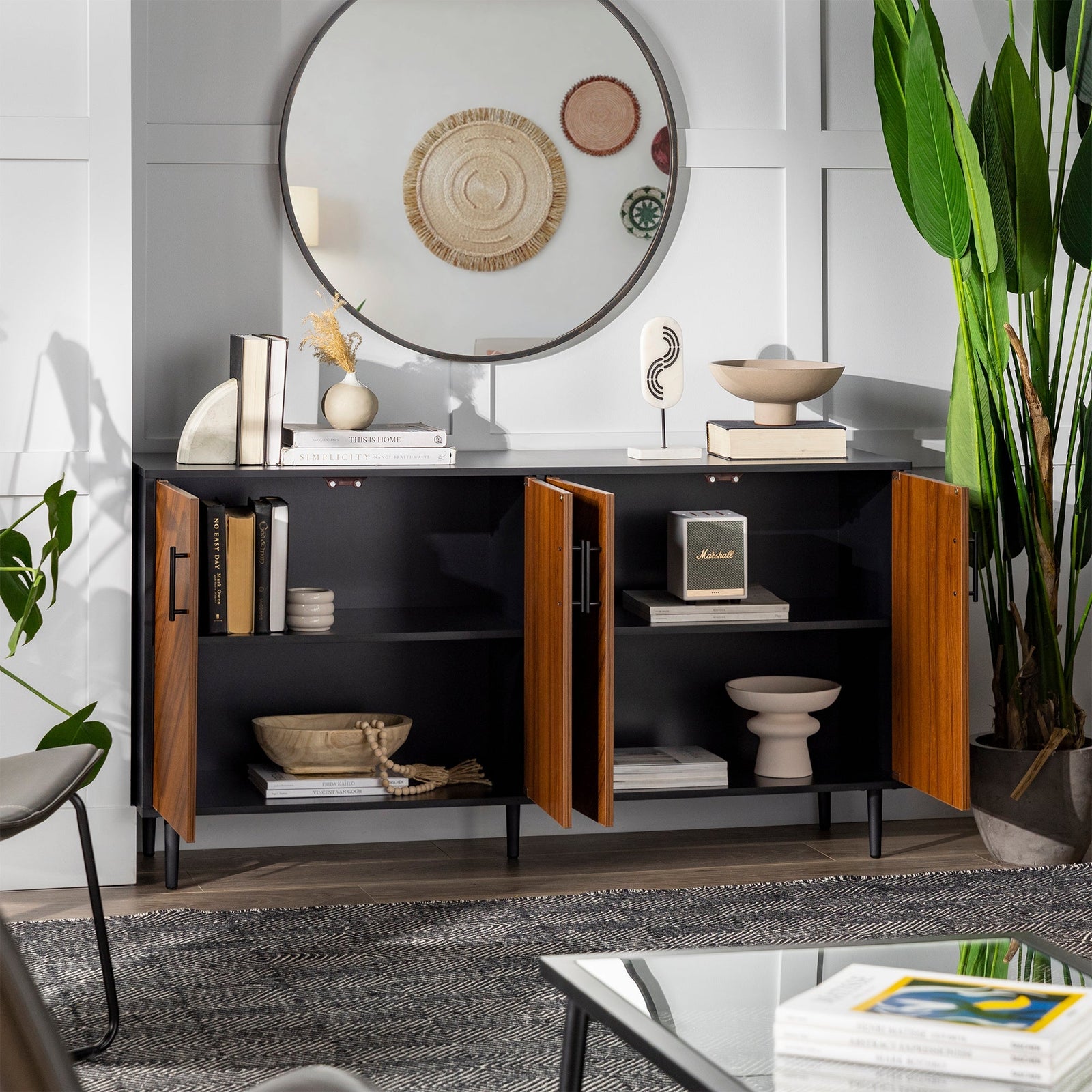 Aparador tipo buffet/mueble de TV Bookmatch Hampton