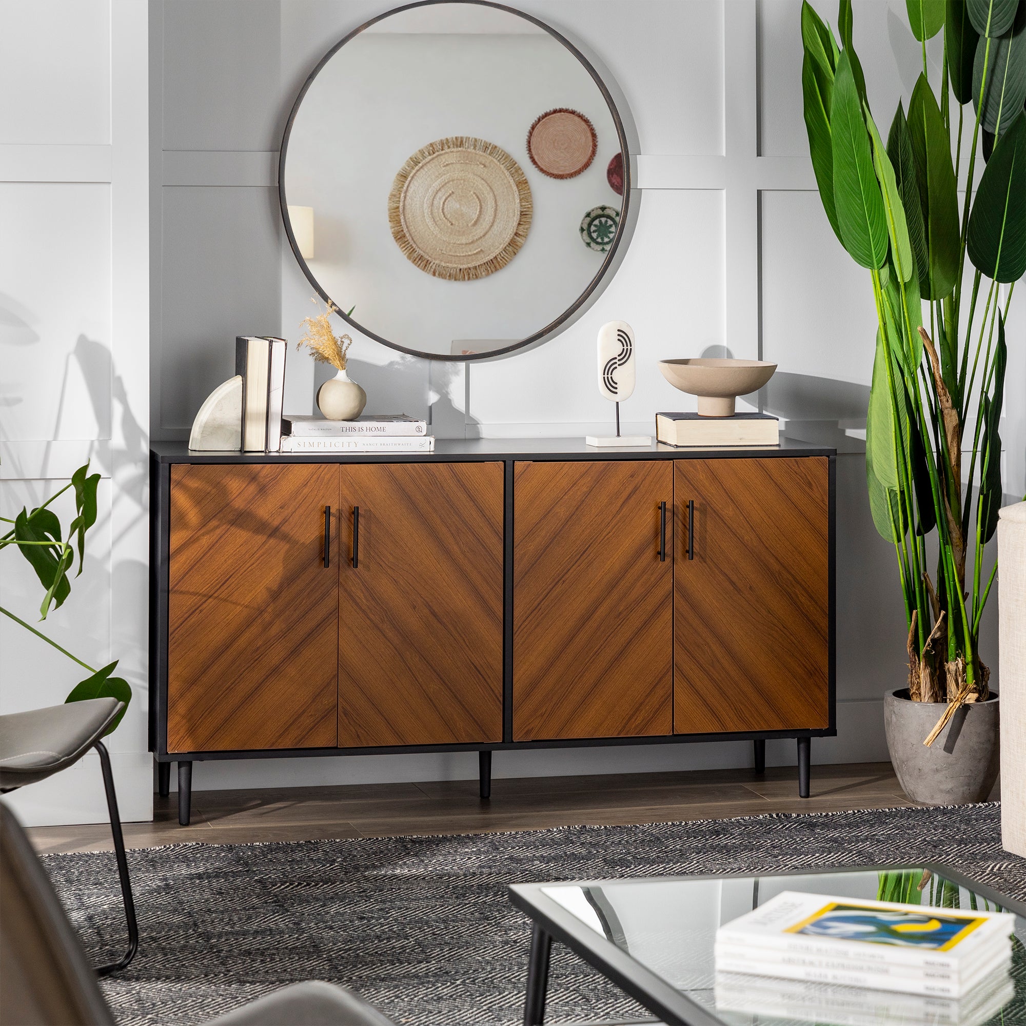 Aparador tipo buffet/mueble de TV Bookmatch Hampton