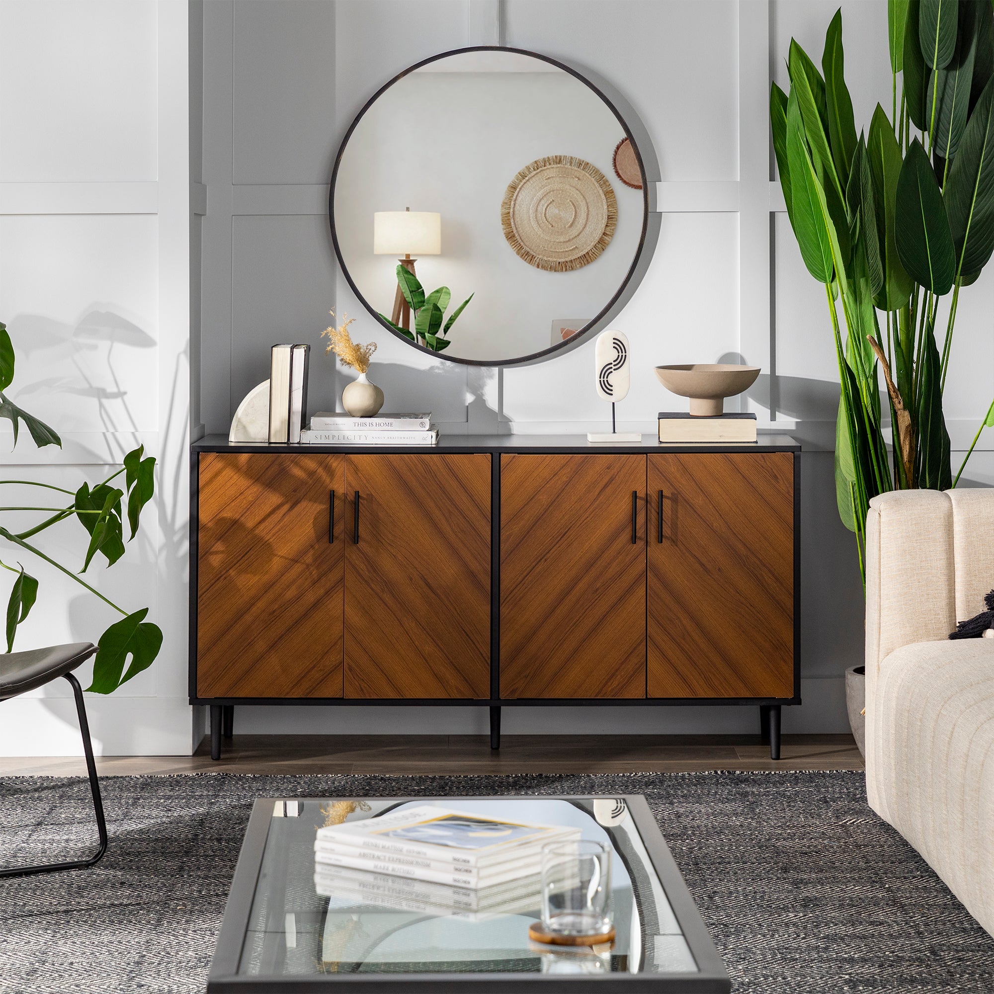 Aparador tipo buffet/mueble de TV Bookmatch Hampton