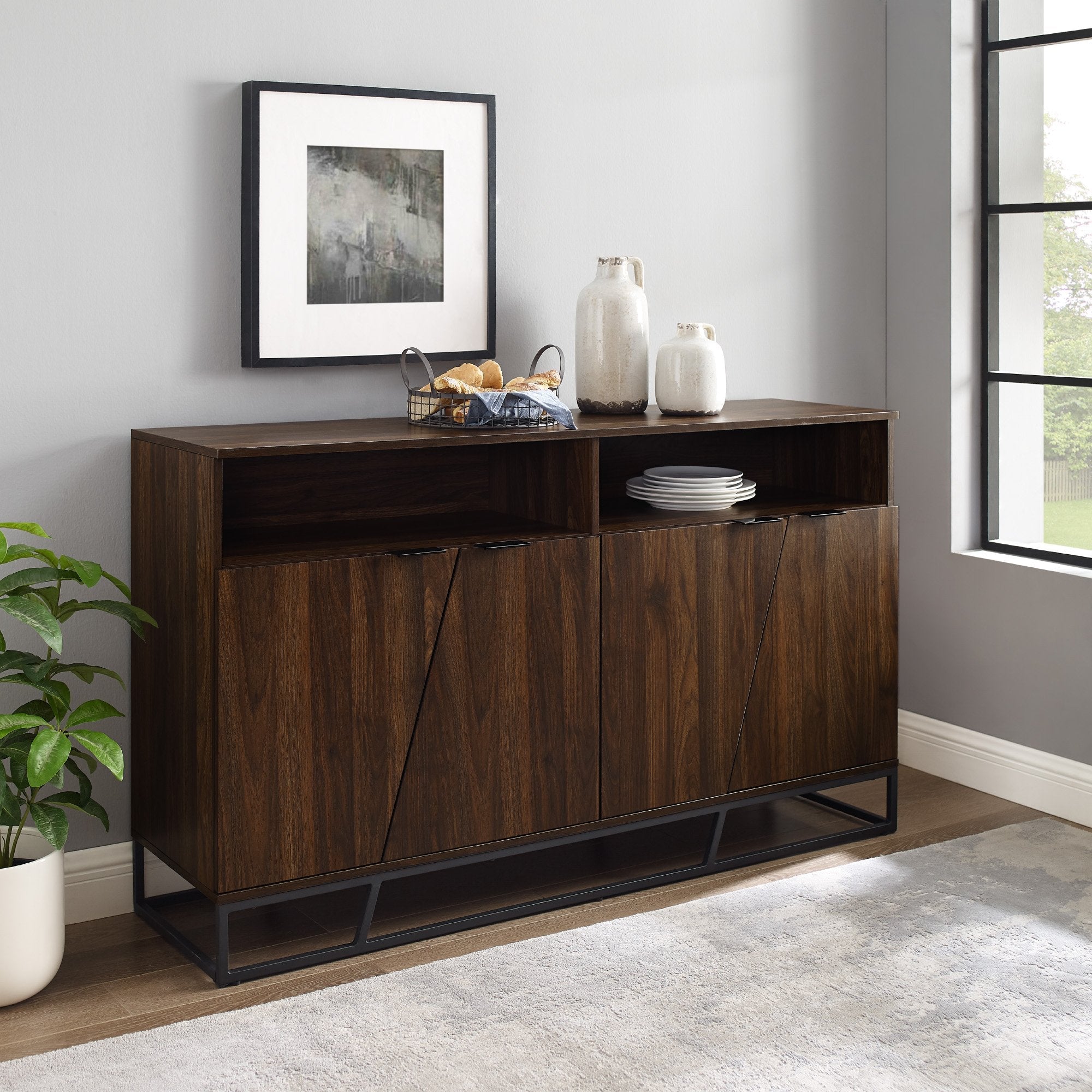 Aparador tipo buffet con puerta en ángulo / mueble de TV Ian