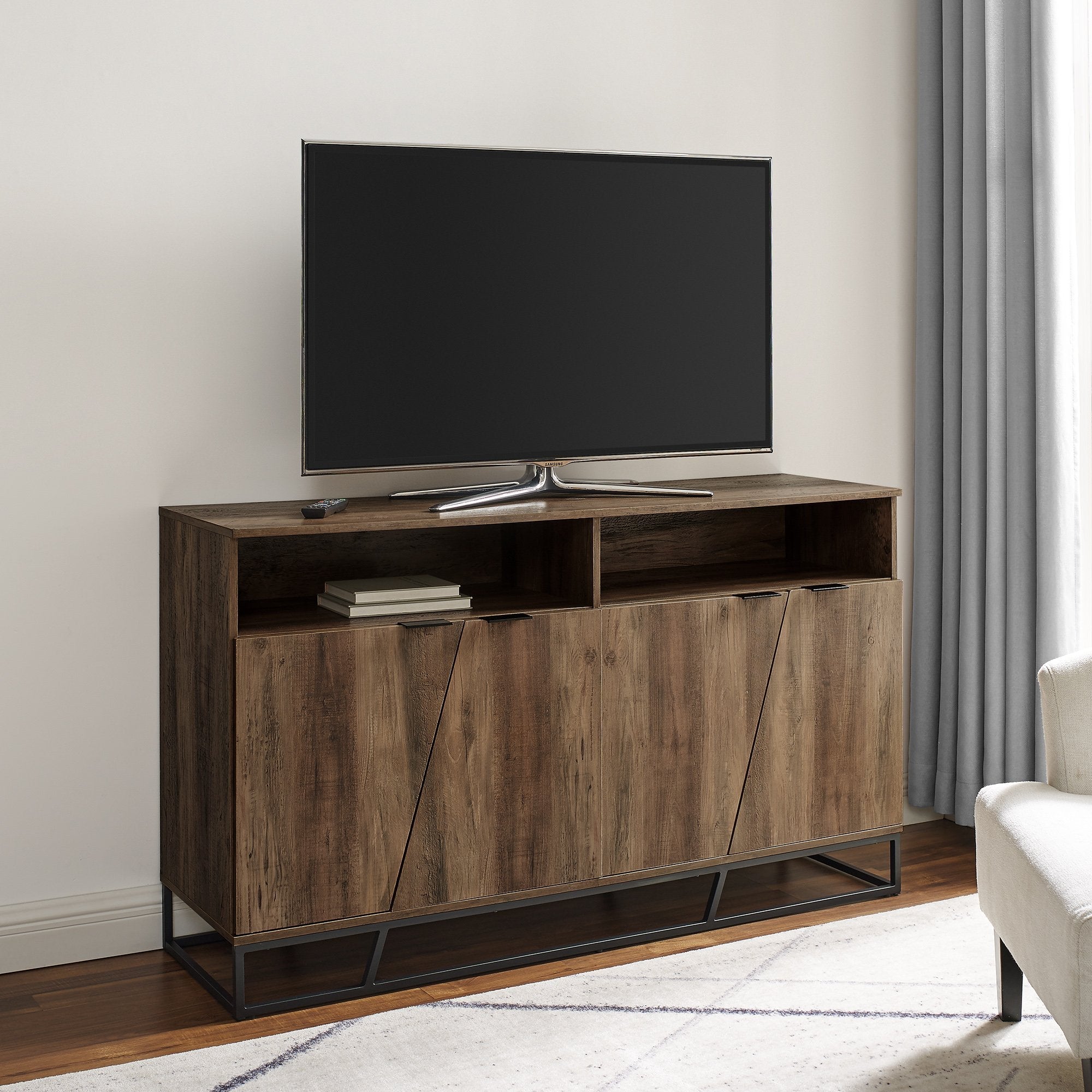 Aparador tipo buffet con puerta en ángulo / mueble de TV Ian