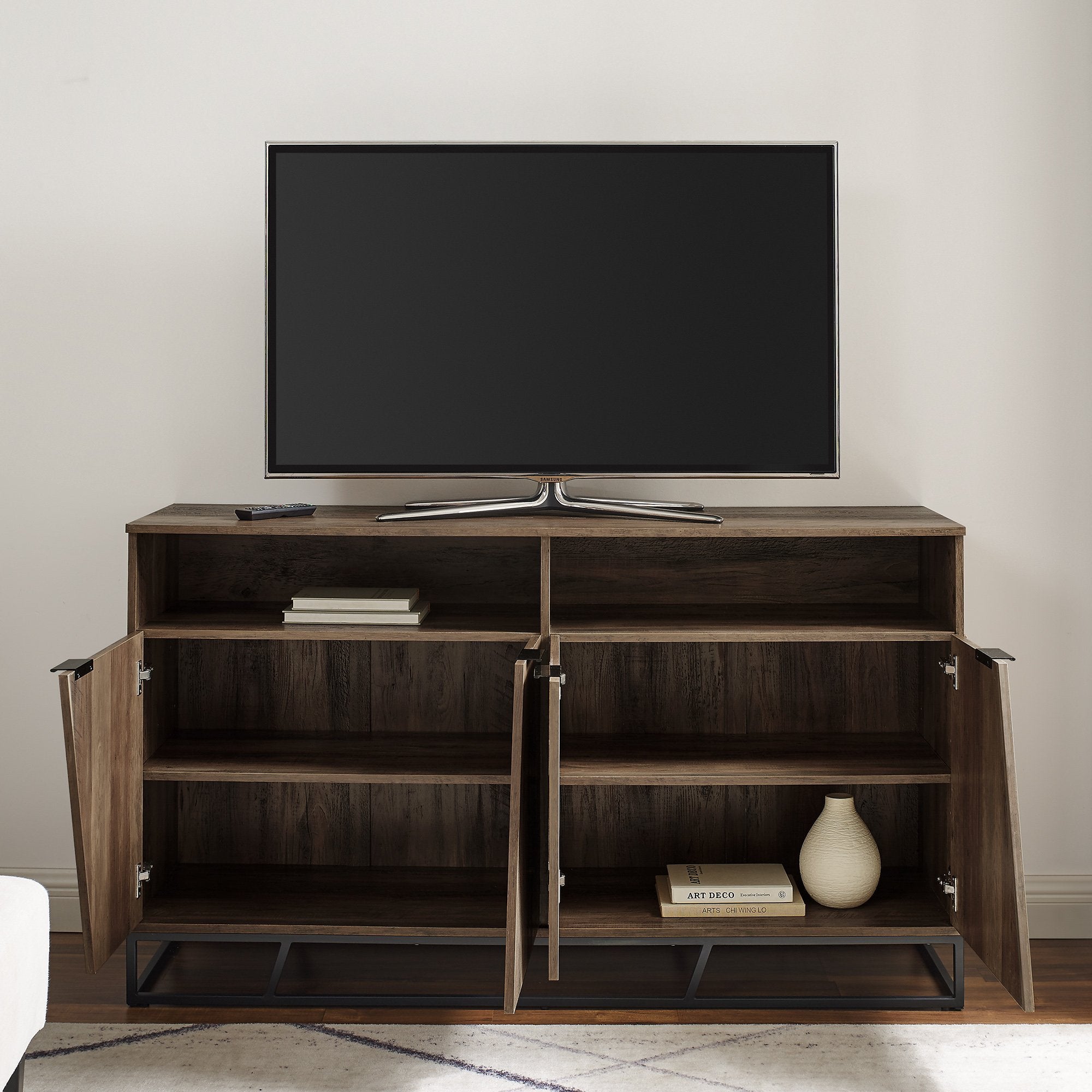 Aparador tipo buffet con puerta en ángulo / mueble de TV Ian
