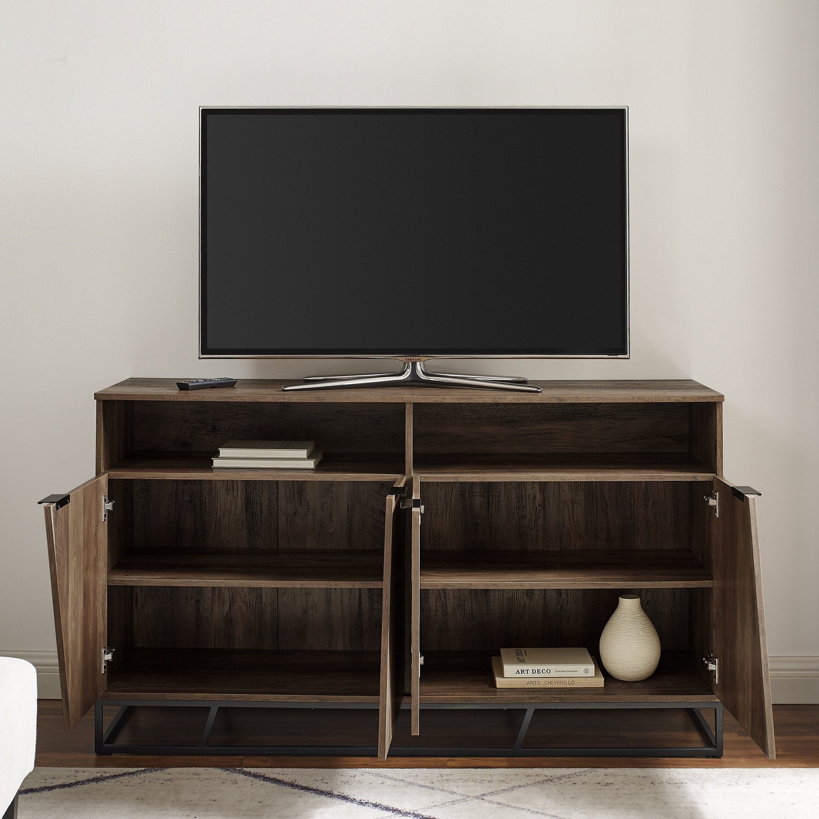 Aparador tipo buffet con puerta en ángulo / mueble de TV Ian