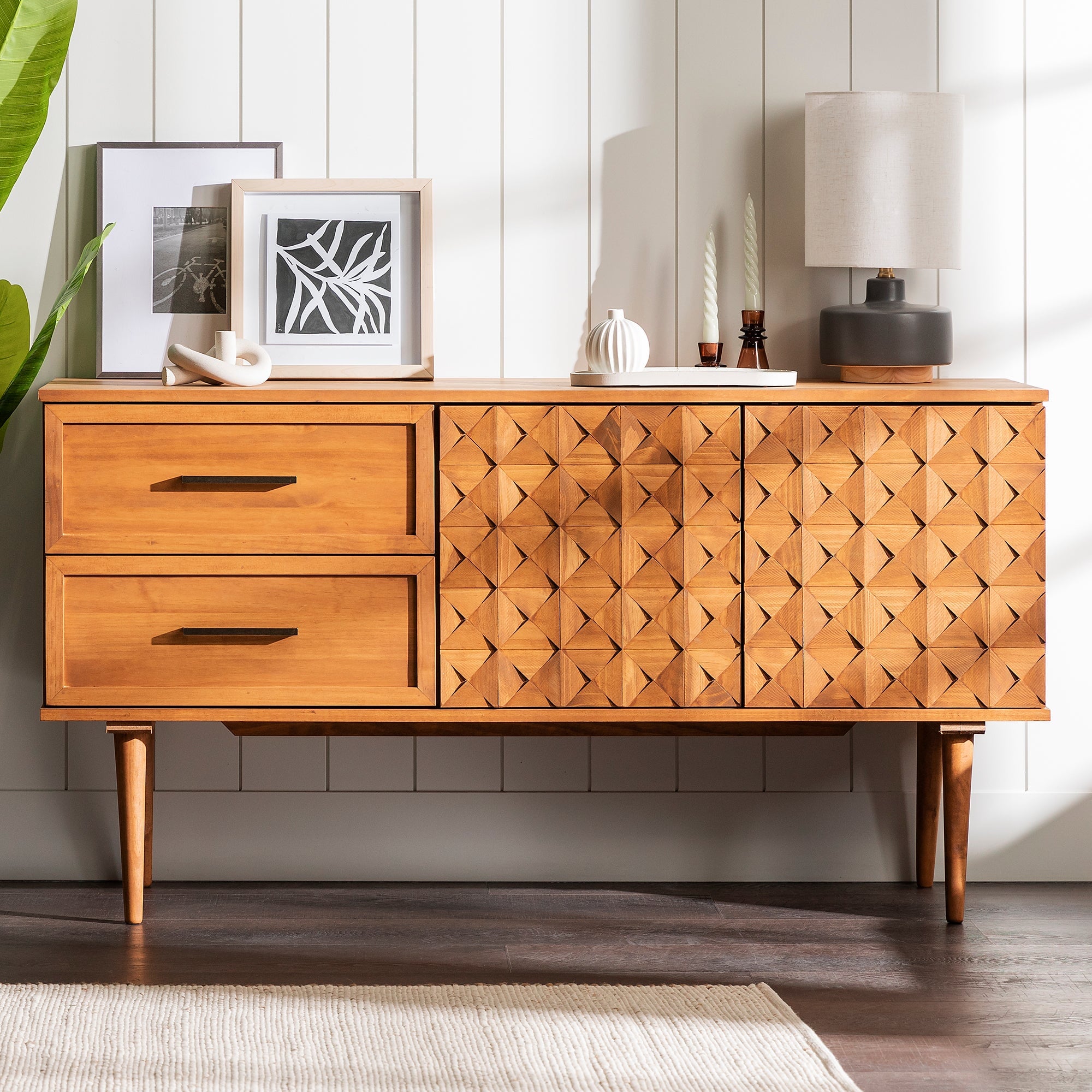 Aparador / Mueble de TV Prism de madera maciza Tessa