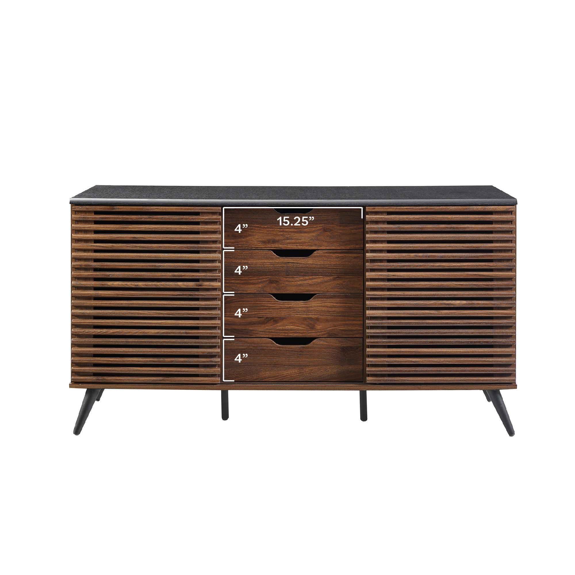 Aparador con puertas corredizas y cajones / Mueble de TV Havana