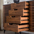Aparador con puertas corredizas y cajones / Mueble de TV Havana