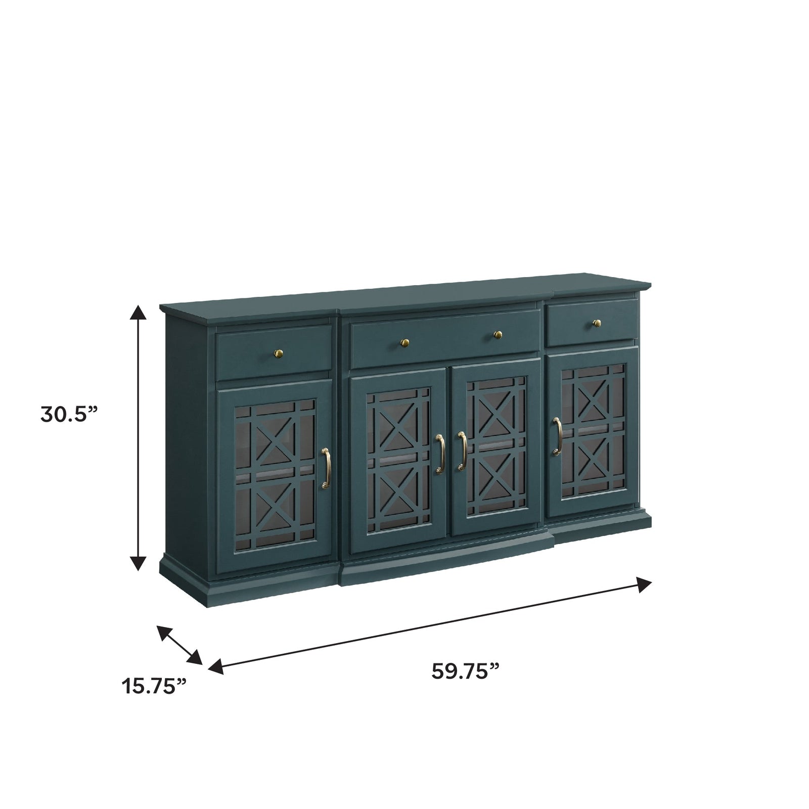 Aparador tipo buffet y mueble de TV Landon Fretwork