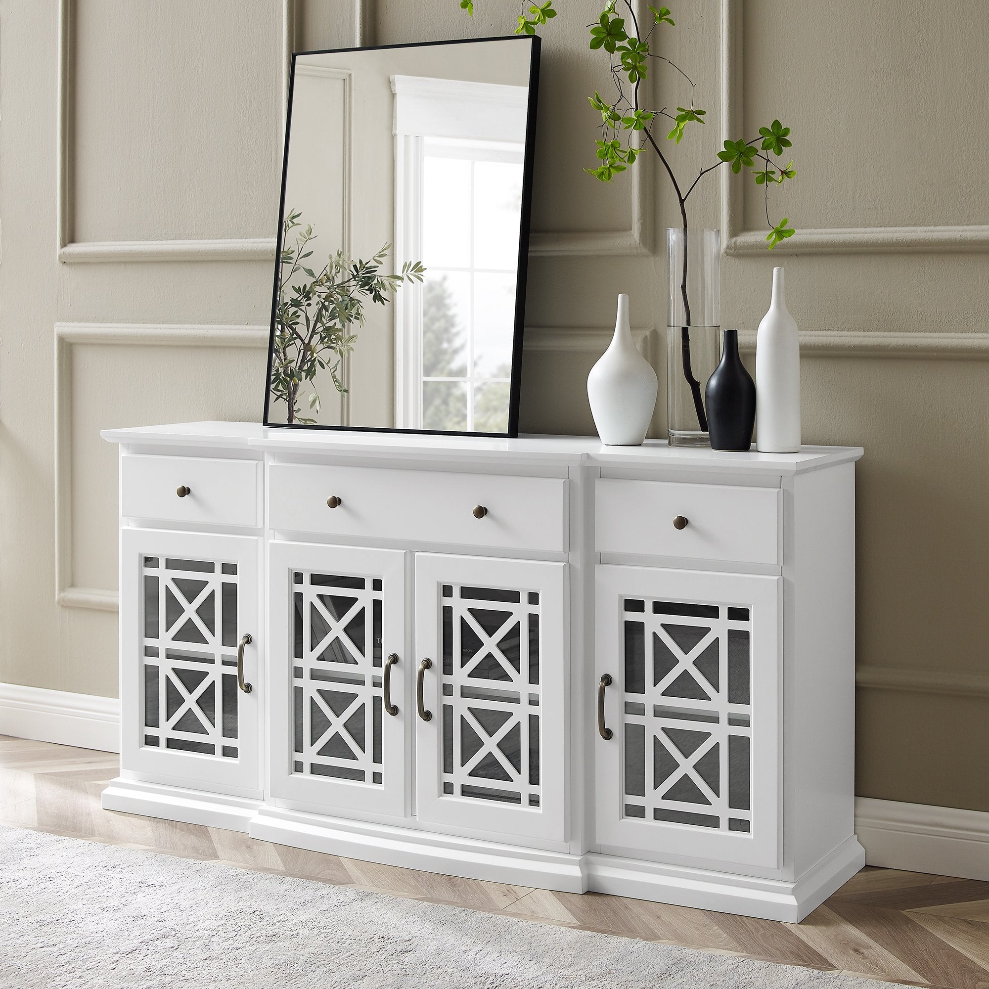 Aparador tipo buffet y mueble de TV Landon Fretwork