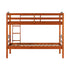 Cama litera de madera maciza Carolina de estilo transicional con dos camas individuales