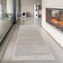 Alfombra azteca Tigri en color marfil y gris 2318 - Oferta