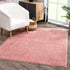 Alfombra lavable de felpa rosa Judy - Liquidación