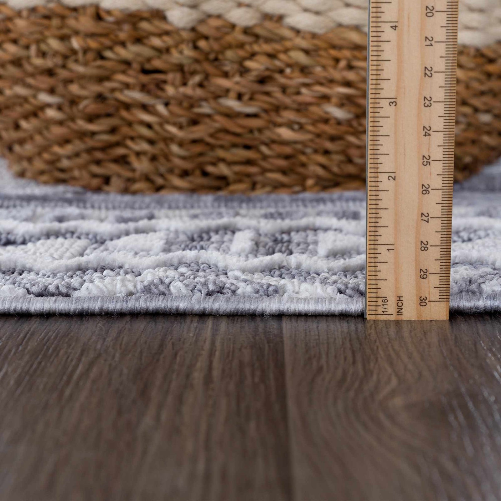 Alfombra Sajonia texturizada Alya con flecos - Liquidación