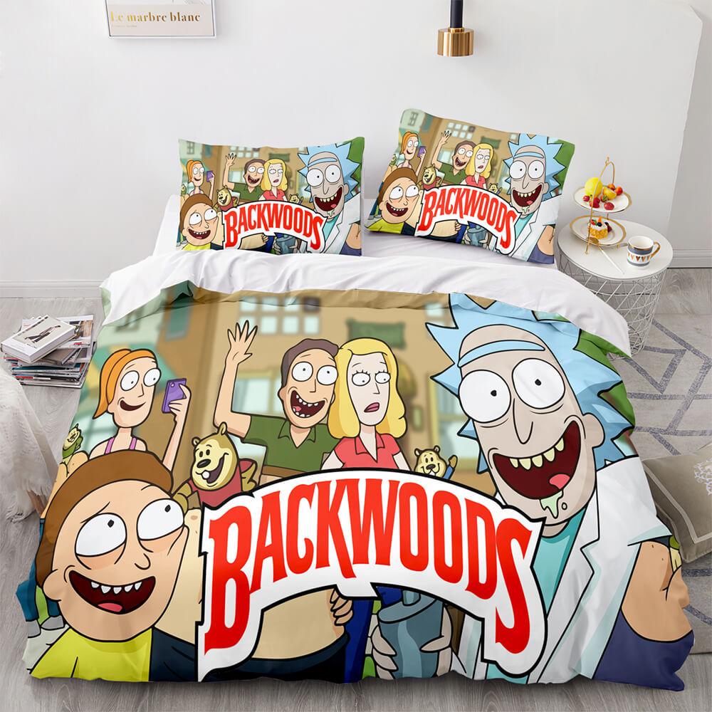 Juegos de fundas de edredón de Rick y Morty de Backwoods