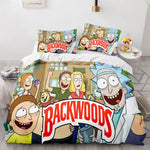 Juegos de fundas de edredón de Rick y Morty de Backwoods