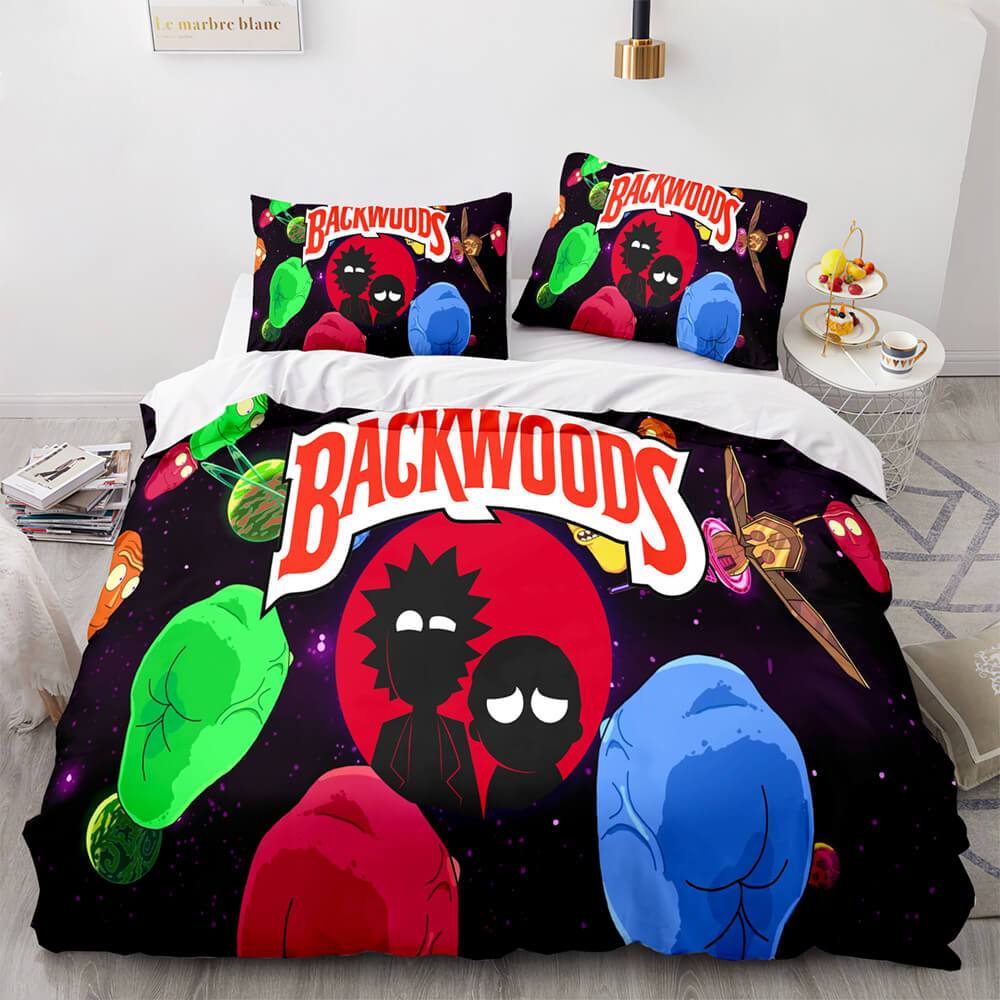 Juegos de fundas de edredón de Rick y Morty de Backwoods