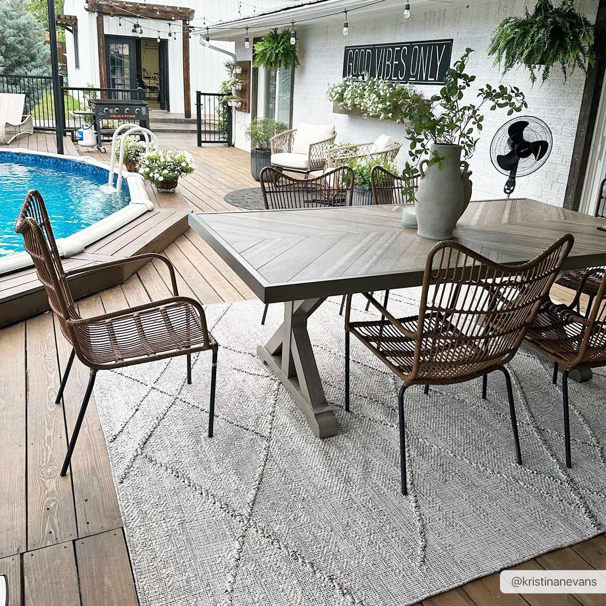 Alfombra texturizada de alto rendimiento Baqer Bone &amp; Tan - Liquidación