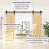 Barn Door Track Kit for Double Door (No Door)