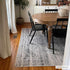 Alfombra lavable de pelo plano gris Barny