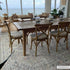 Alfombra lavable de pelo plano color canela Barny
