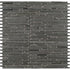 Mosaico de bambú azul basalto de 30,5 x 30,5 cm, montado en malla pulida - Colección MSI