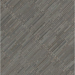 Mosaico de bambú azul basalto de 30,5 x 30,5 cm, montado en malla pulida - Colección MSI