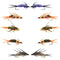 Basics Collection - Double Bead Head Nymph Assortment - 10 Wet Flies - 5 Patterns - Hook Size 14