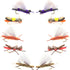 Basics Collection - Chernobyl Ant Foam Dry Fly Assortment - 10 Dry Fishing Grasshopper Flies - 5 Patterns - Hook Size 10
