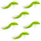 Chartreuse Rabbit Strip Deer Hair Diver 6 Flies Size 4 -  Bass Fly Fishing Bug Wide Gape Bass Hooks With Weed Guard