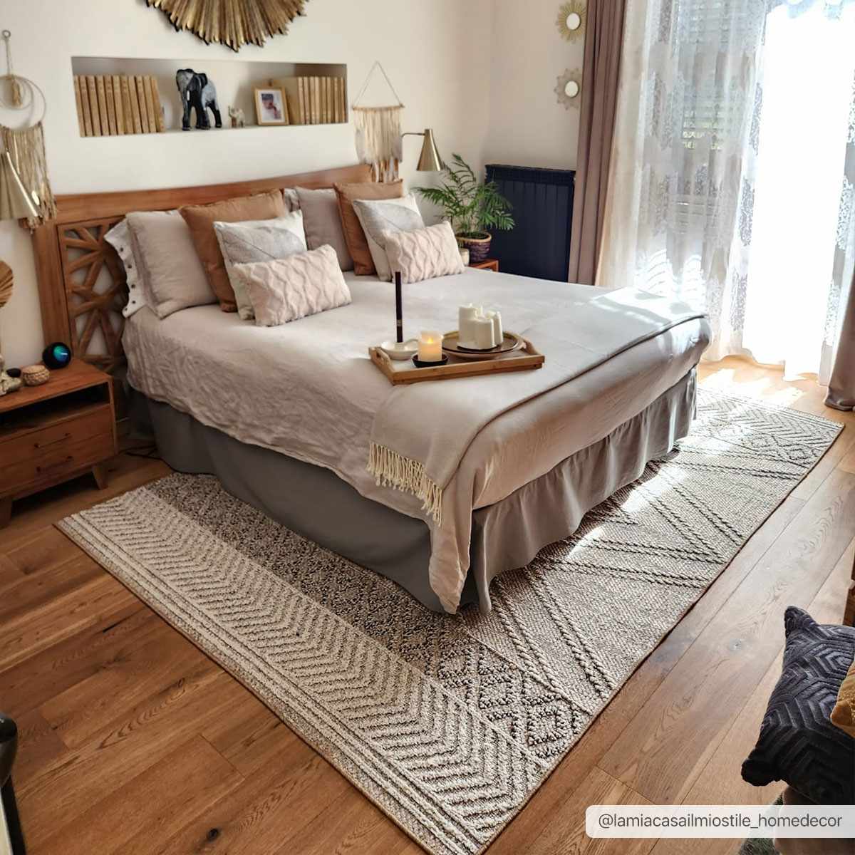 Alfombra beige Areli